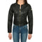 Giubbino Donna in ecopelle con inserto pieghe Nero YESZEE- Francavilla Moda